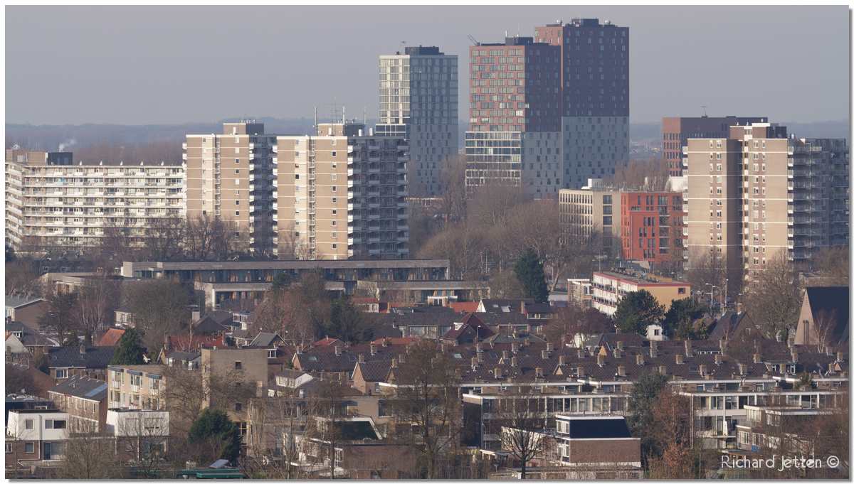 Zoetermeer van bovenaf bekeken.